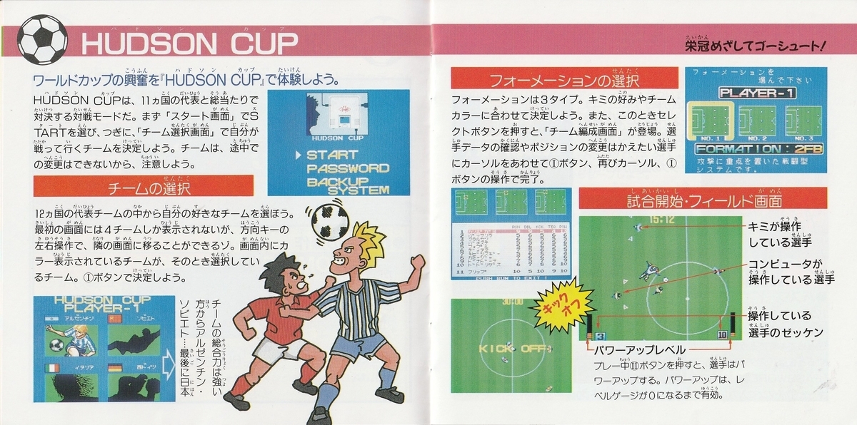パワーイレブン』1991年／PCエンジン - レトロゲームの説明書保管庫