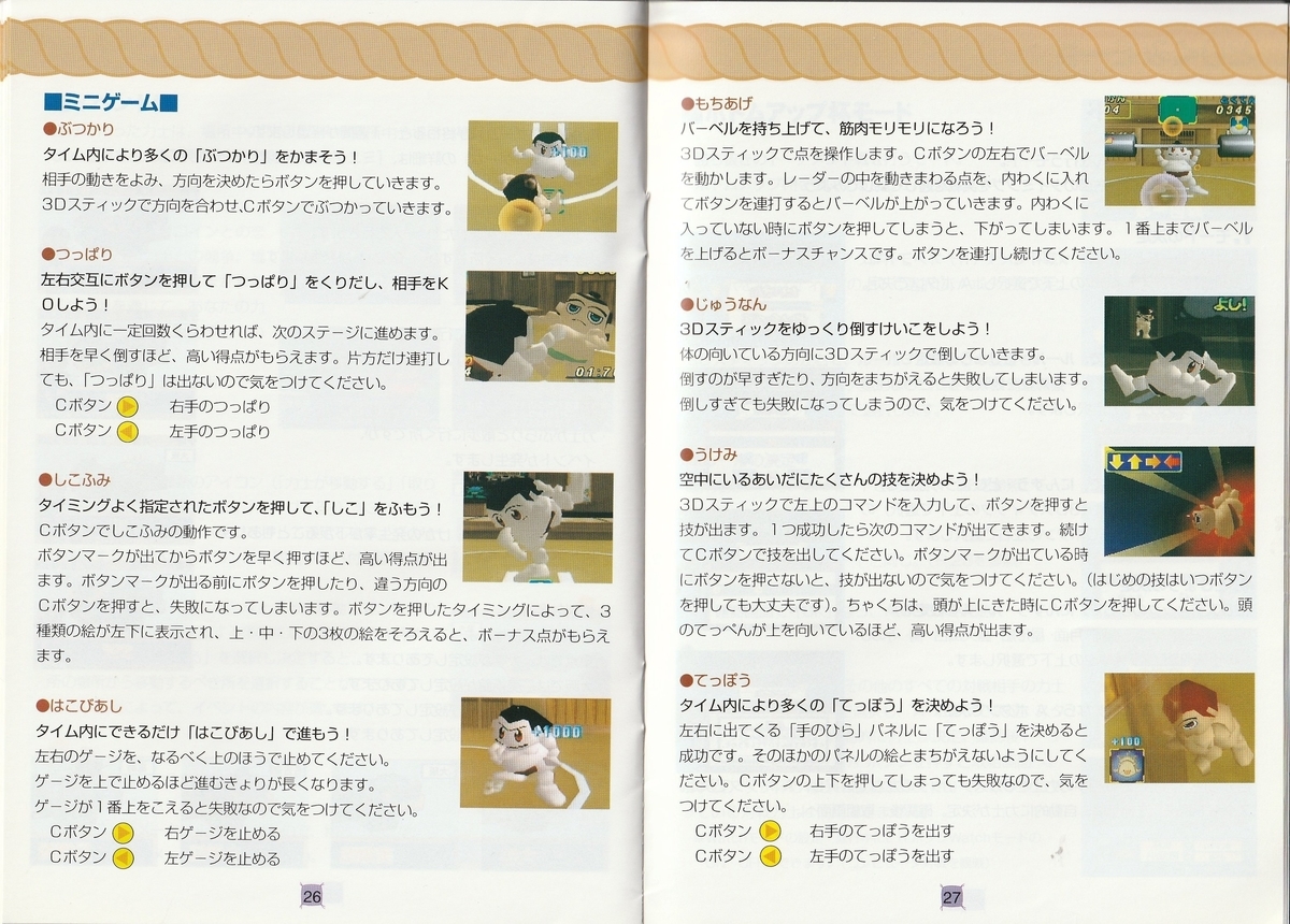 64大相撲2』1999年／ニンテンドウ64 - レトロゲームの説明書保管庫