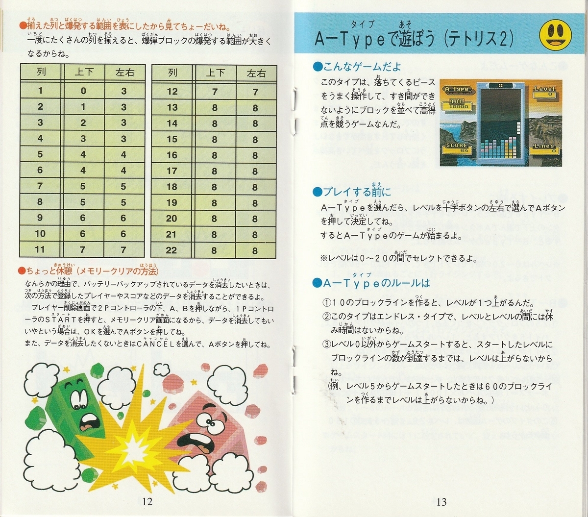 スーパーテトリス2＋ボンブリス』1992年／スーパーファミコン