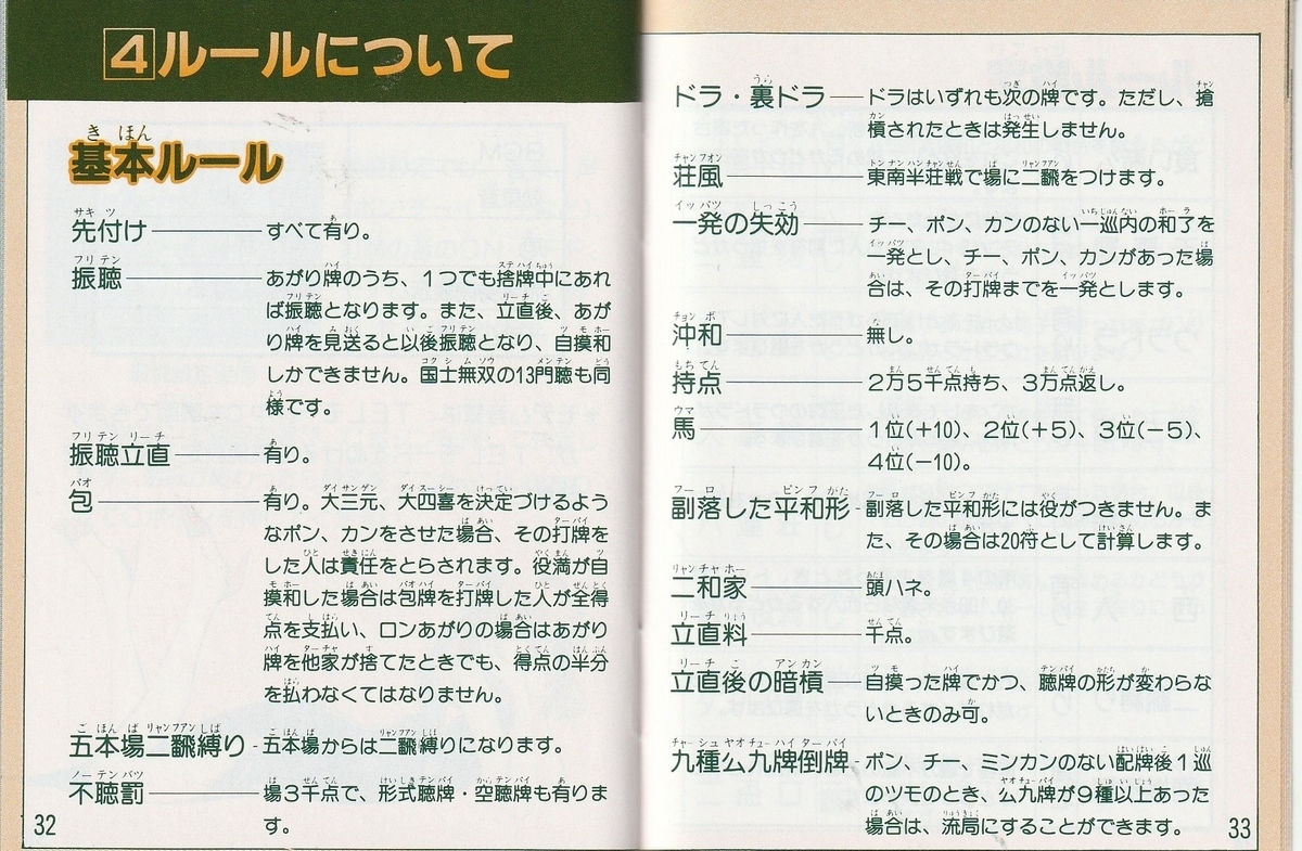 TEL・TELまあじゃん』1990年／メガドライブ - レトロゲームの説明書保管庫