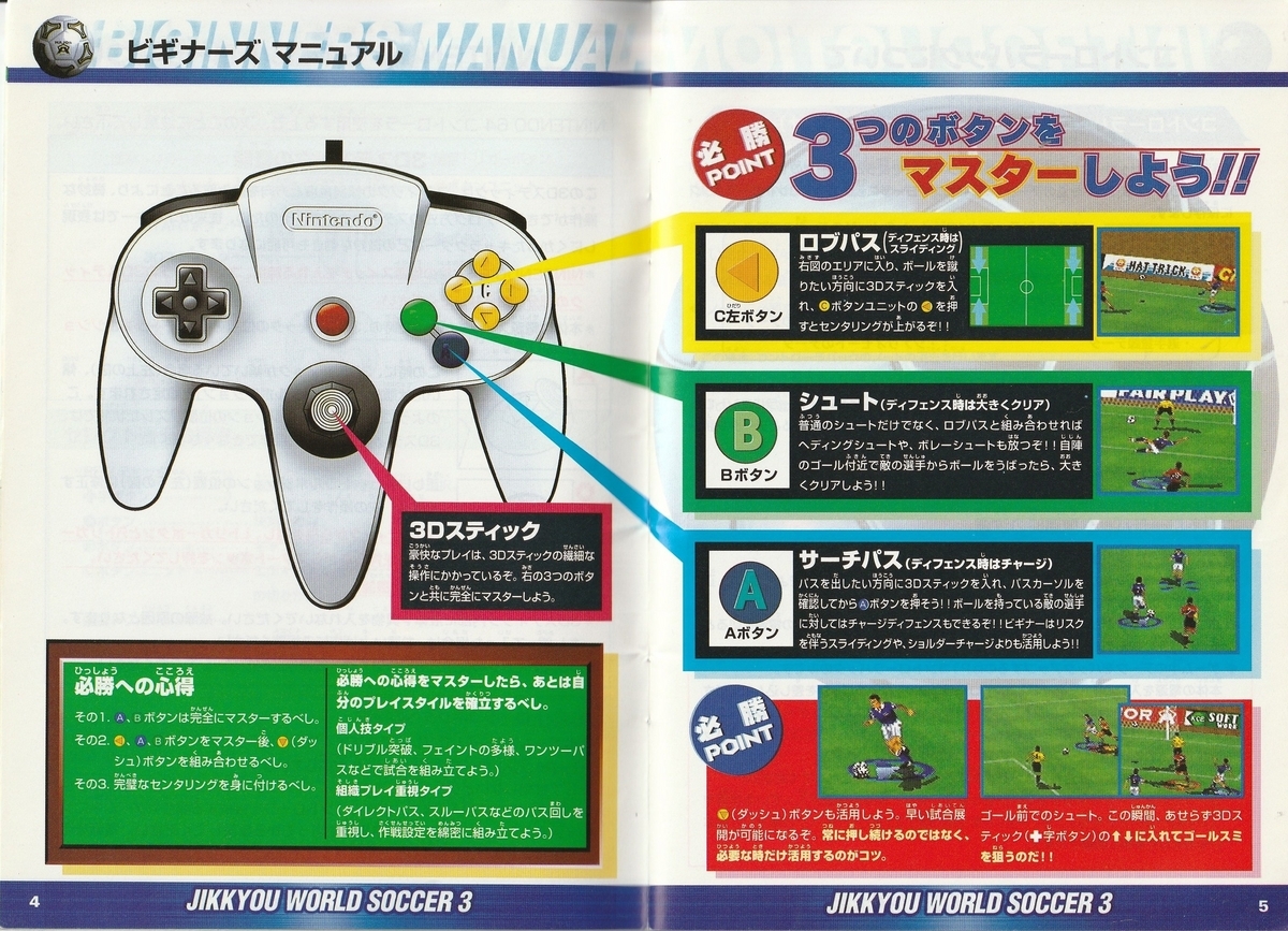 実況ワールドサッカー3』1997年／ニンテンドウ64 - レトロゲーム