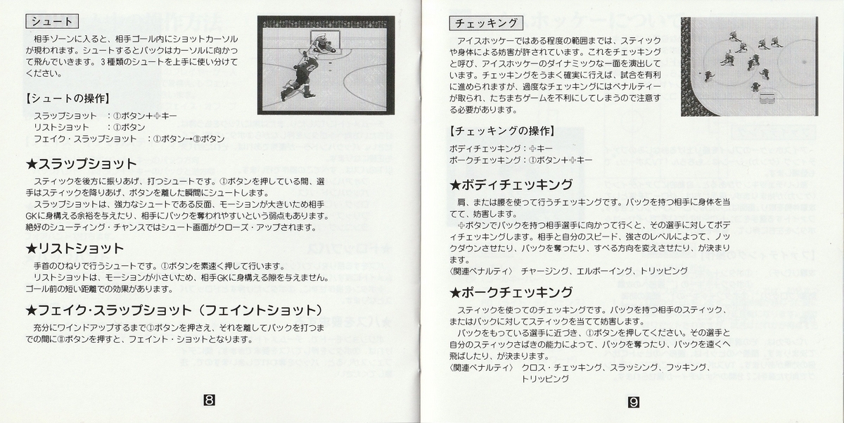 TVスポーツ・アイスホッケー』1993年／PCエンジン - レトロゲームの 