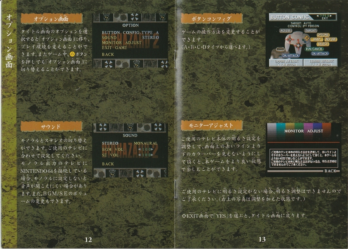 バイオハザード2』2000年／ニンテンドウ64 - レトロゲームの説明