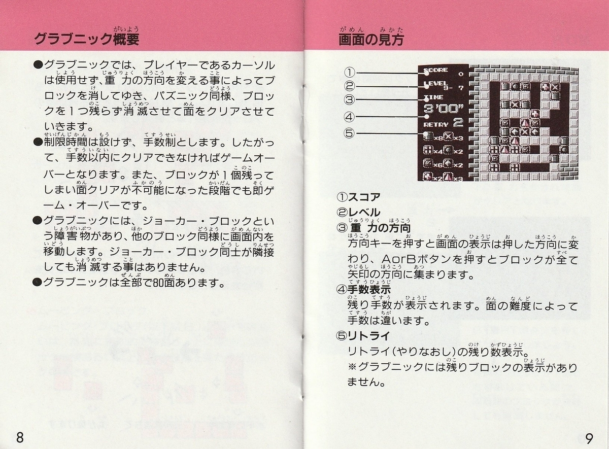 パズニック』1990年／ファミコン - レトロゲームの説明書保管庫