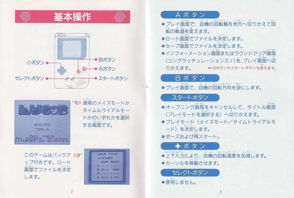 ルクル』1994年／ゲームボーイ - レトロゲームの説明書保管庫
