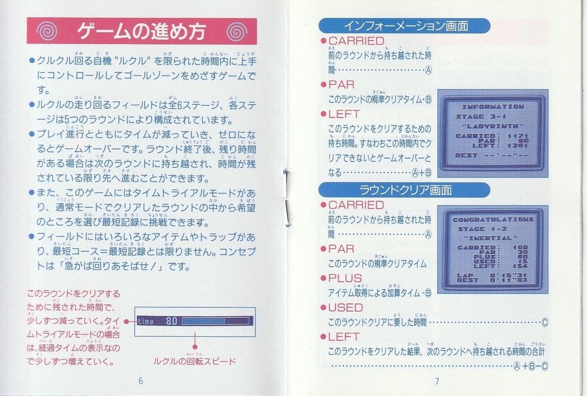 ルクル』1994年／ゲームボーイ - レトロゲームの説明書保管庫