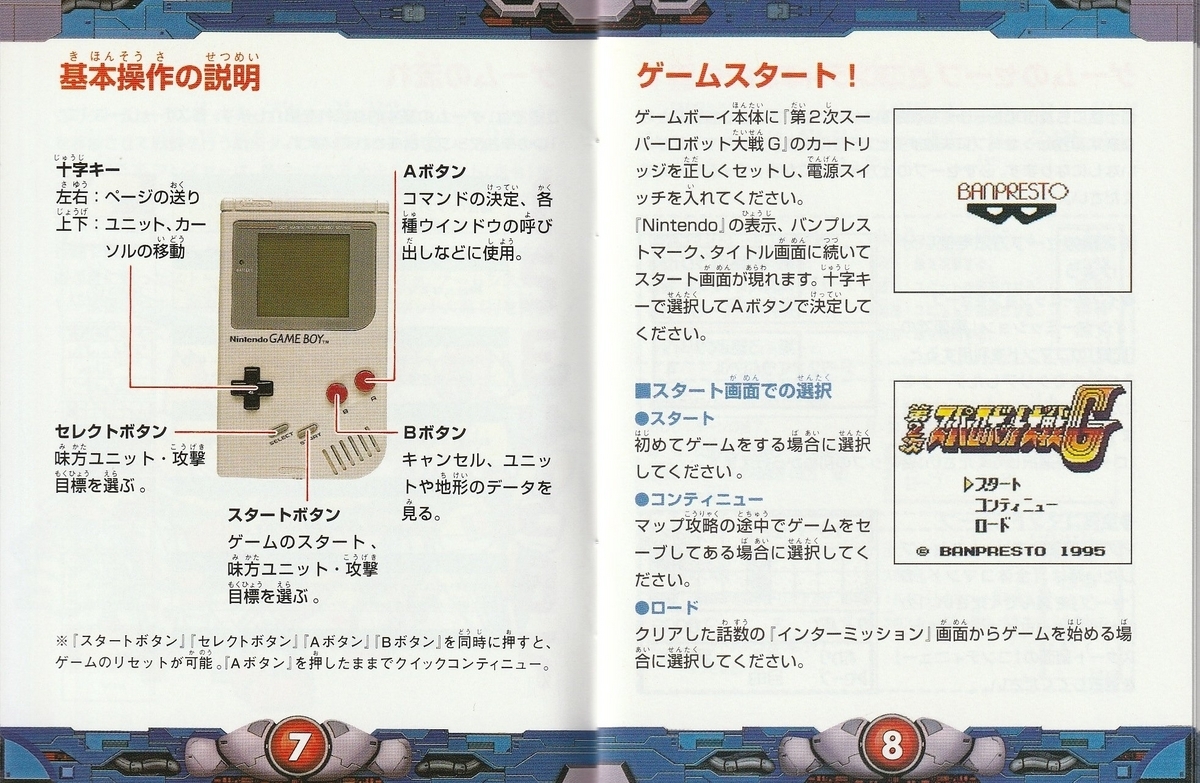 第2次スーパーロボット大戦G』1995年／ゲームボーイ - レトロゲームの