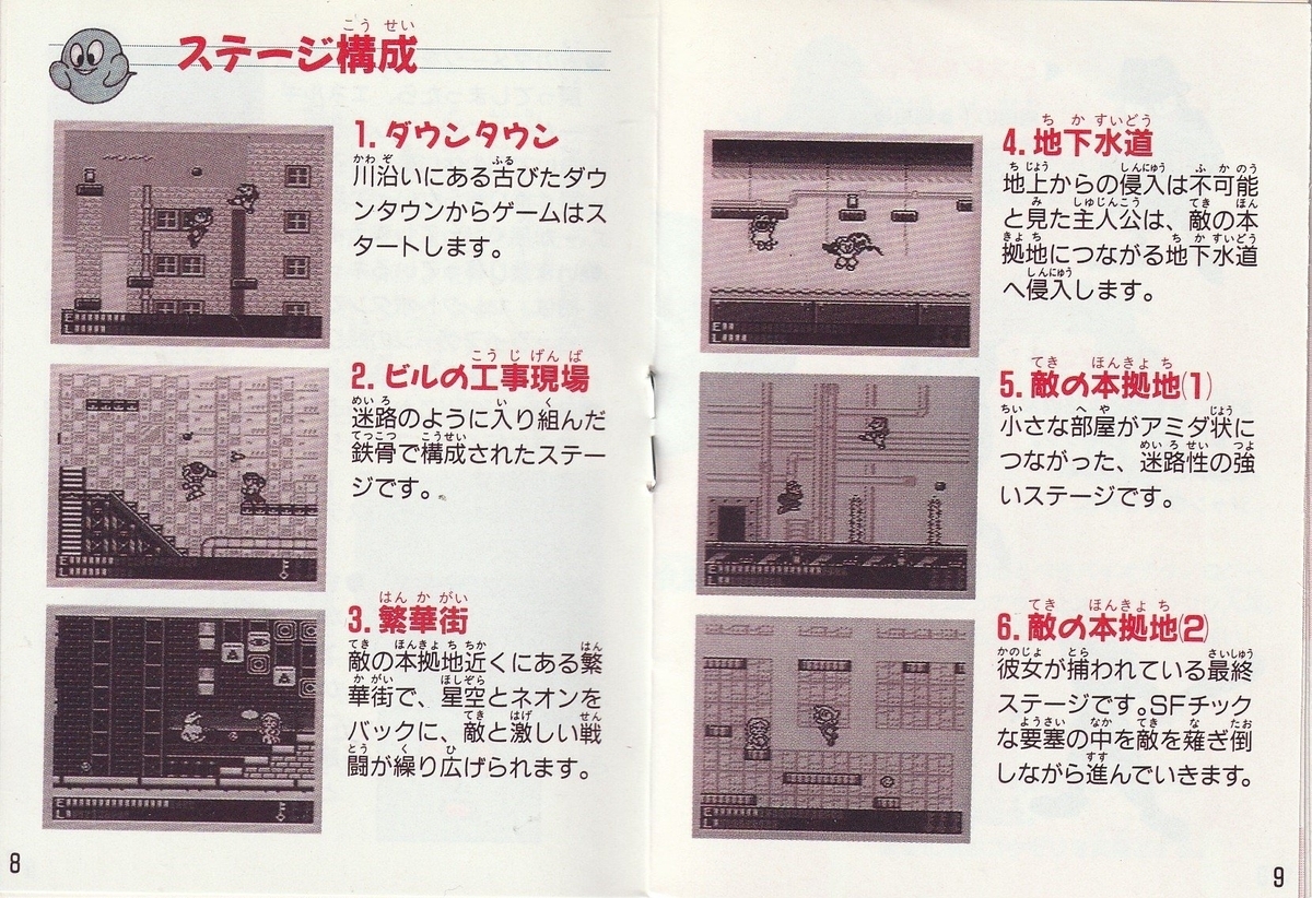 ファンタズム』1992年／ゲームボーイ - レトロゲームの説明書保管庫