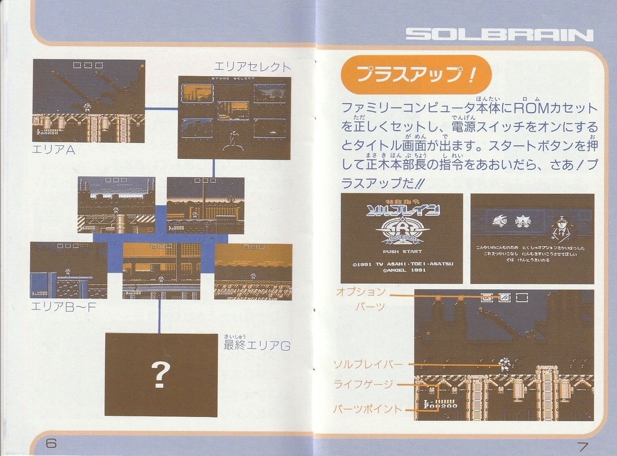 特救指令ソルブレイン』1991年／ファミコン - レトロゲームの