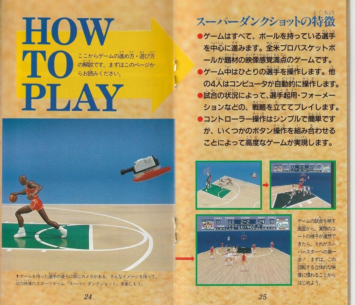 スーパーダンクショット』1992年／スーパーファミコン - レトロゲーム