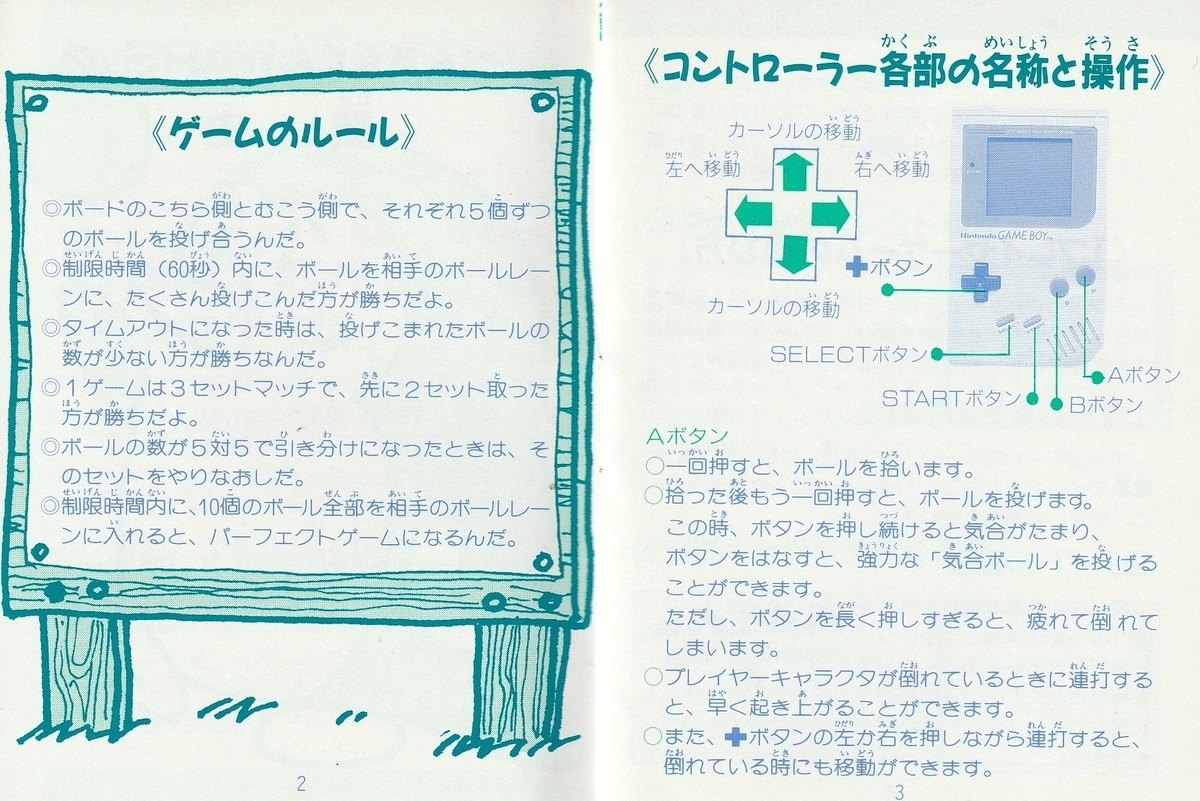 ぺんぎんくんWARS VS.』1990年／ゲームボーイ - レトロゲームの説明書