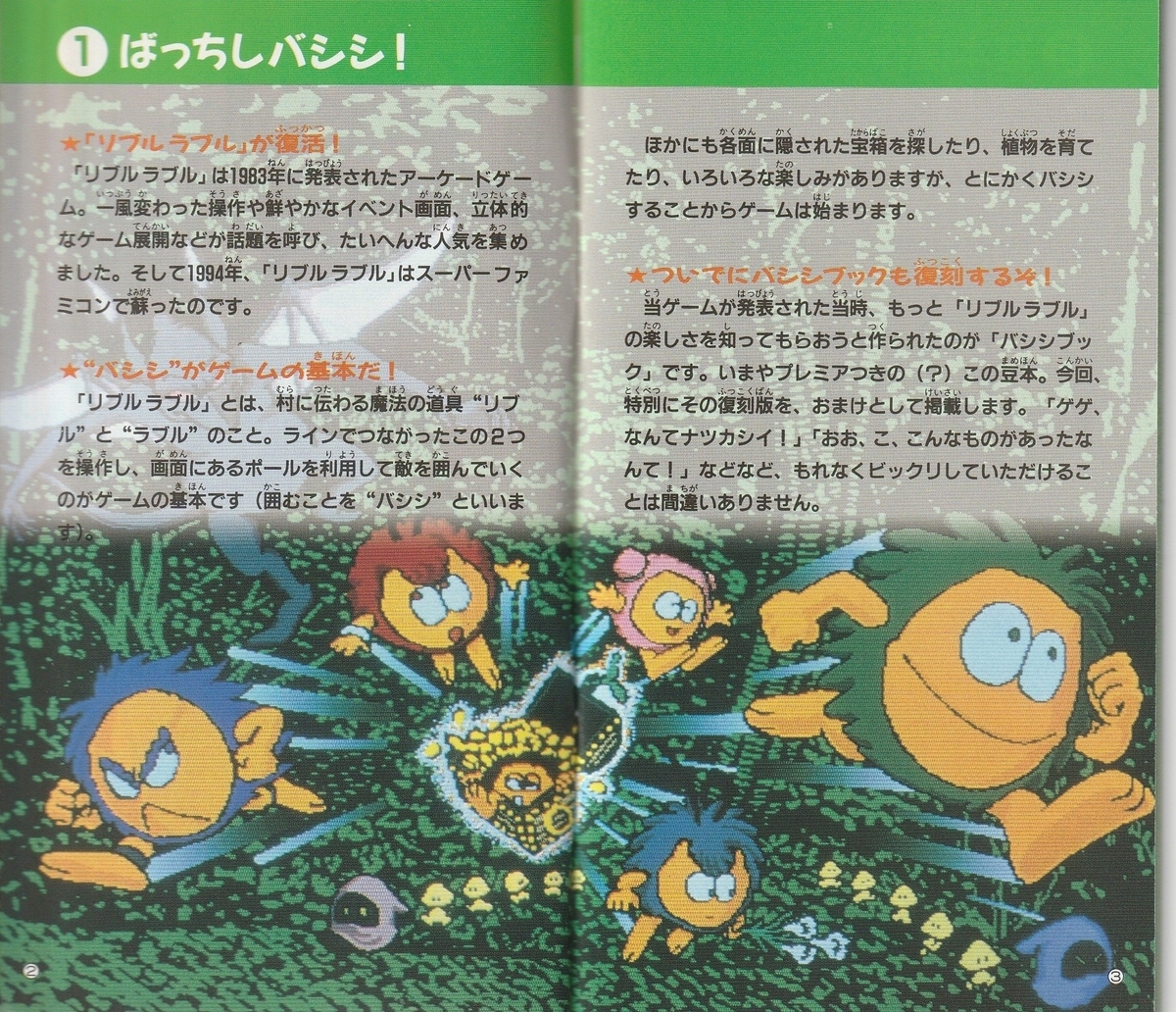 リブルラブル』1994年／スーパーファミコン - レトロゲームの説明書保管庫