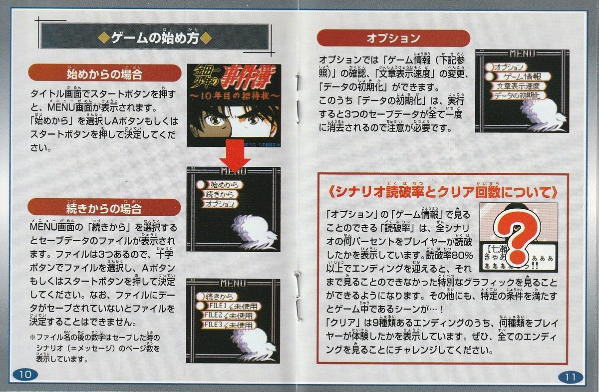 金田一少年の事件簿 10年目の招待状』2000年／ゲームボーイ - レトロ