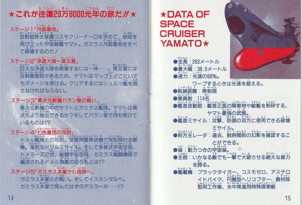 宇宙戦艦ヤマト』1992年／ゲームボーイ - レトロゲームの説明書保管庫