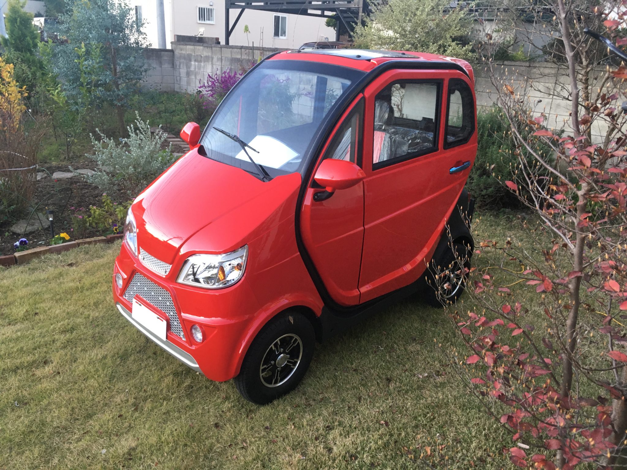 中国製一人乗り電気自動車を買いました ジャッキーホルスタイン牧場