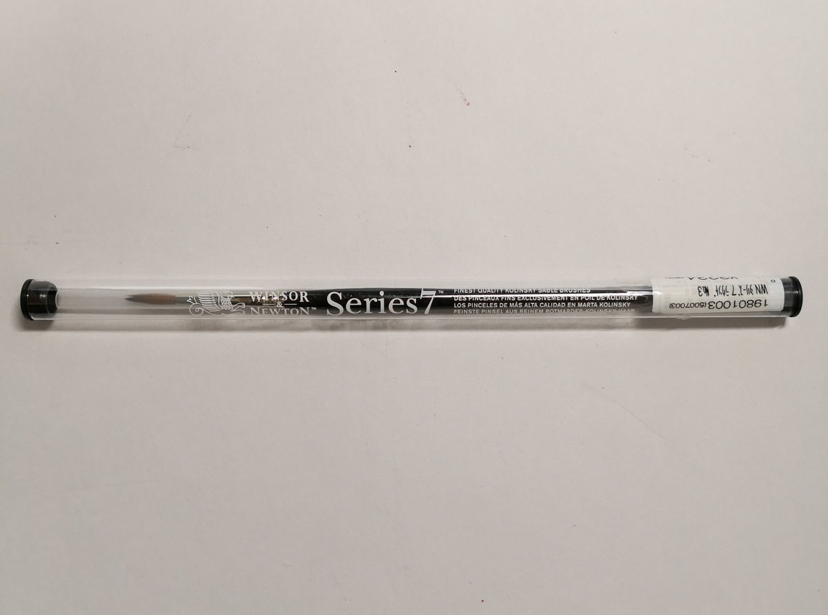 画材お買い物：ウィンザー＆ニュートン 水彩筆 シリーズ7とかクサカベ