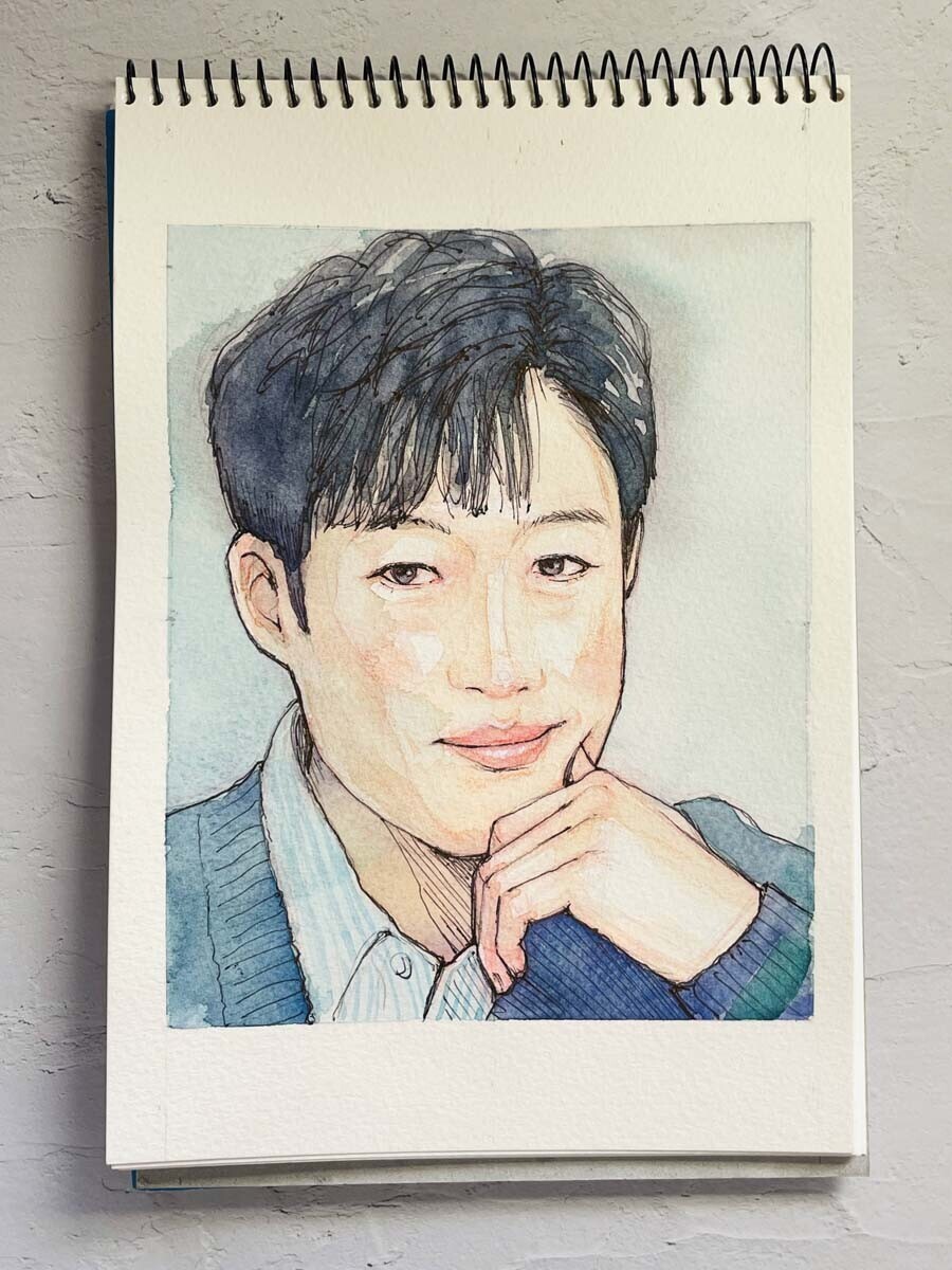 油彩人物画 柔らかな表情 牛抱せん夏 #この世の裏側 #油絵 #絵描きさんと繋がりたい #怪談
