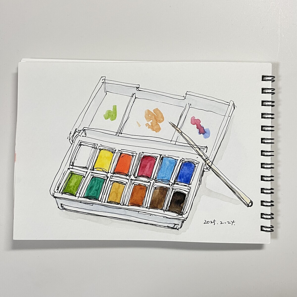 ウィンザー＆ニュートン 固形水彩絵の具 12色5,000円】高級水彩絵の具が安定に神【ウィンザー&ニュートン