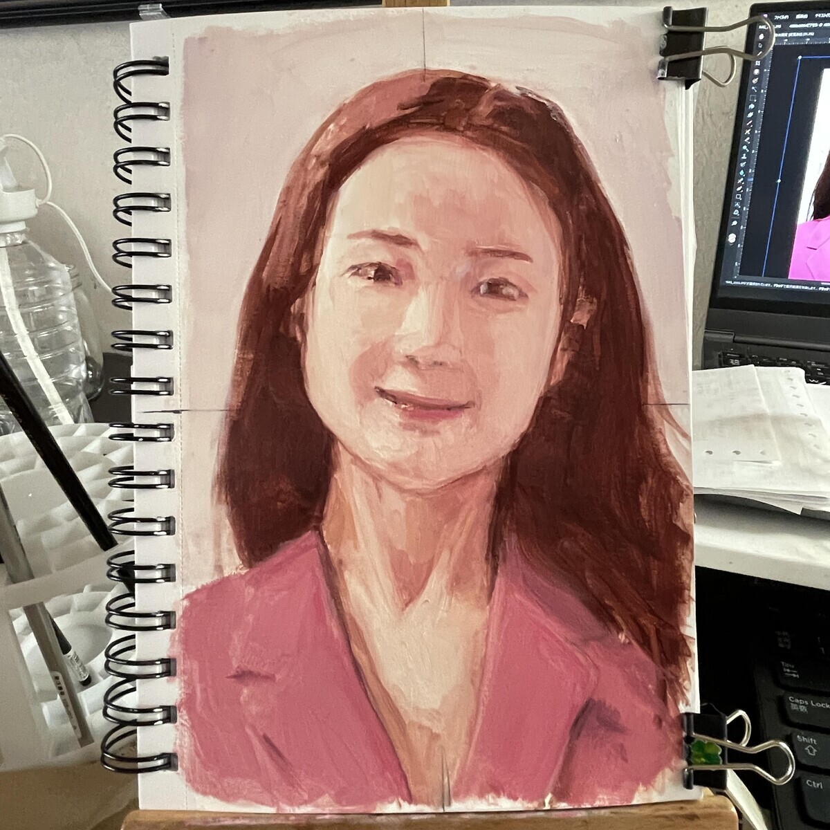 人魚サラリーマン 油絵 原画 手描き オリジナル 一点物 超可爱 一点物 人魚サラリーマン 油絵 原画 手描き うれしかっ