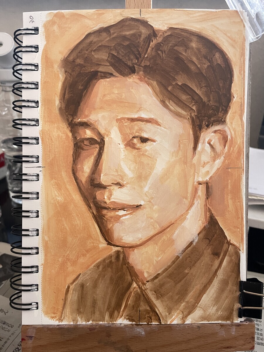 一日で描く油絵人物画 5月1日 ホルベインデュオの感想 - 桃蝶画房