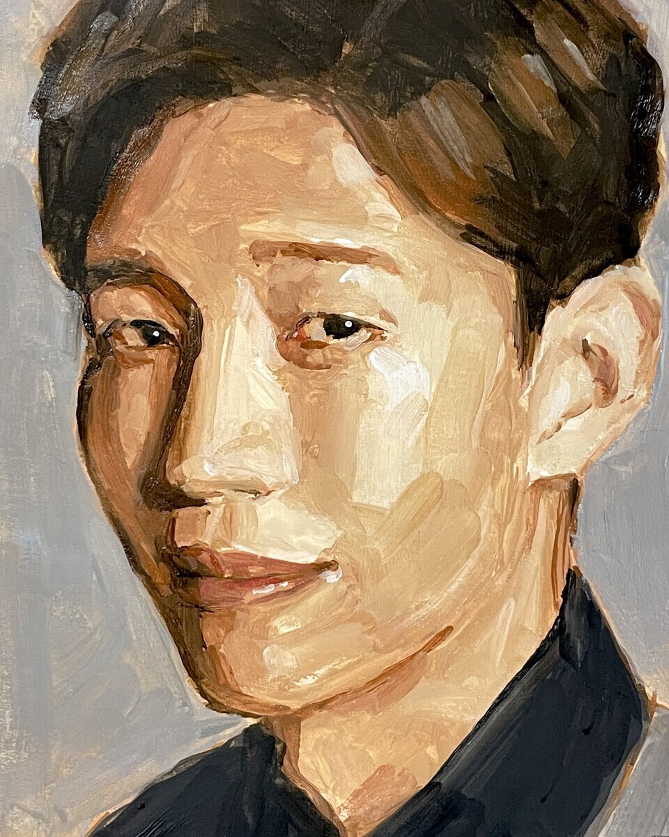 人物画　油彩 一日で描く油絵人物画 5月1日 ホルベインデュオの感想 - 桃蝶画房