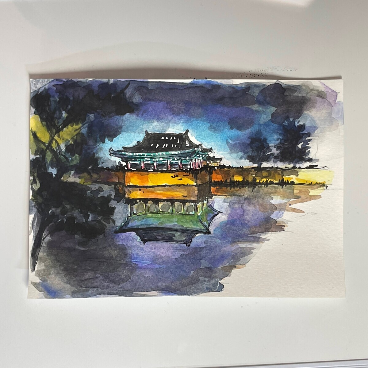 風景スケッチ 模写 アーバンスケッチ パク・インホン先生 - 桃蝶画房