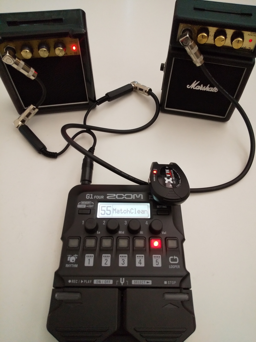 売れ筋アイテムラン ZOOM G1 FOUR x RMS-10（L ch） + MS2（R ch） おもちゃアンプ ギター