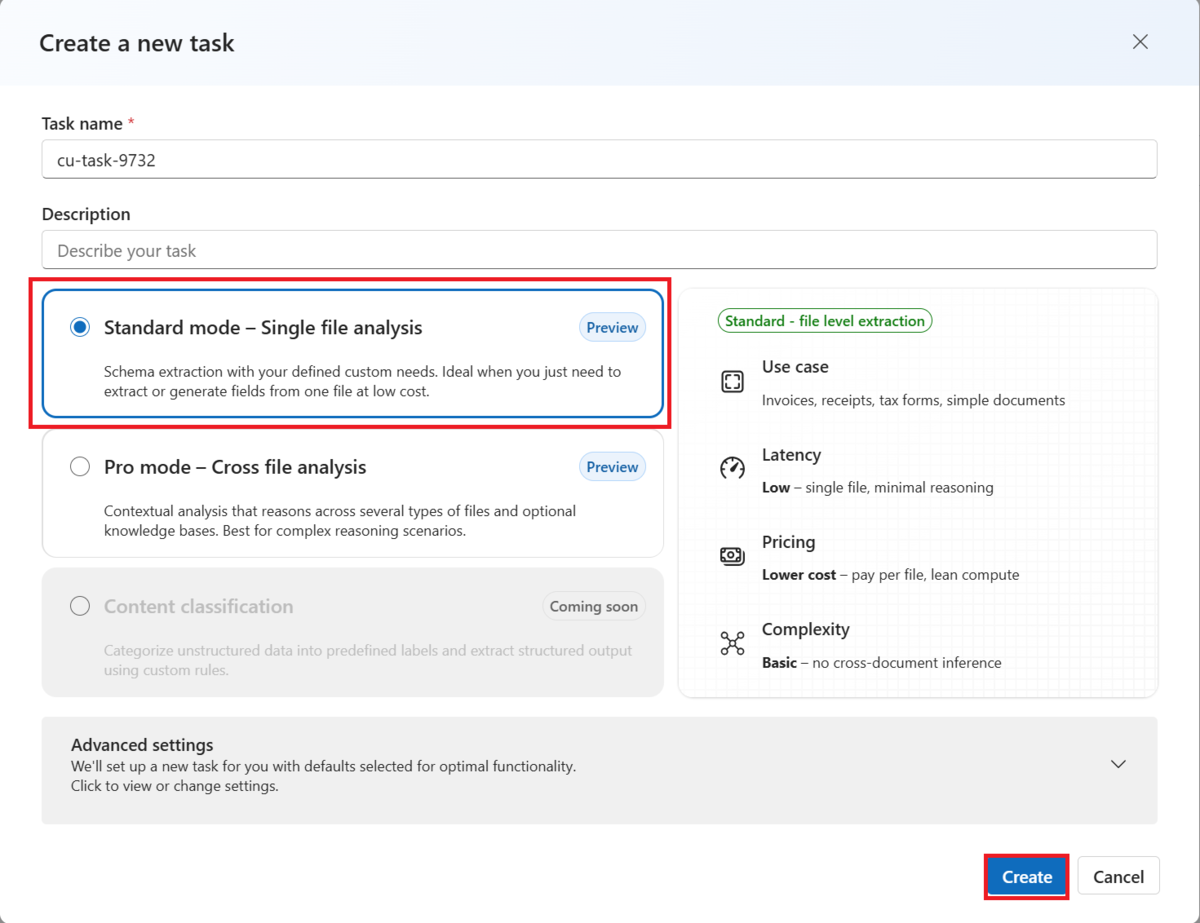 Azure AI Content Understandingの文書分析(Document analysis)を使っ