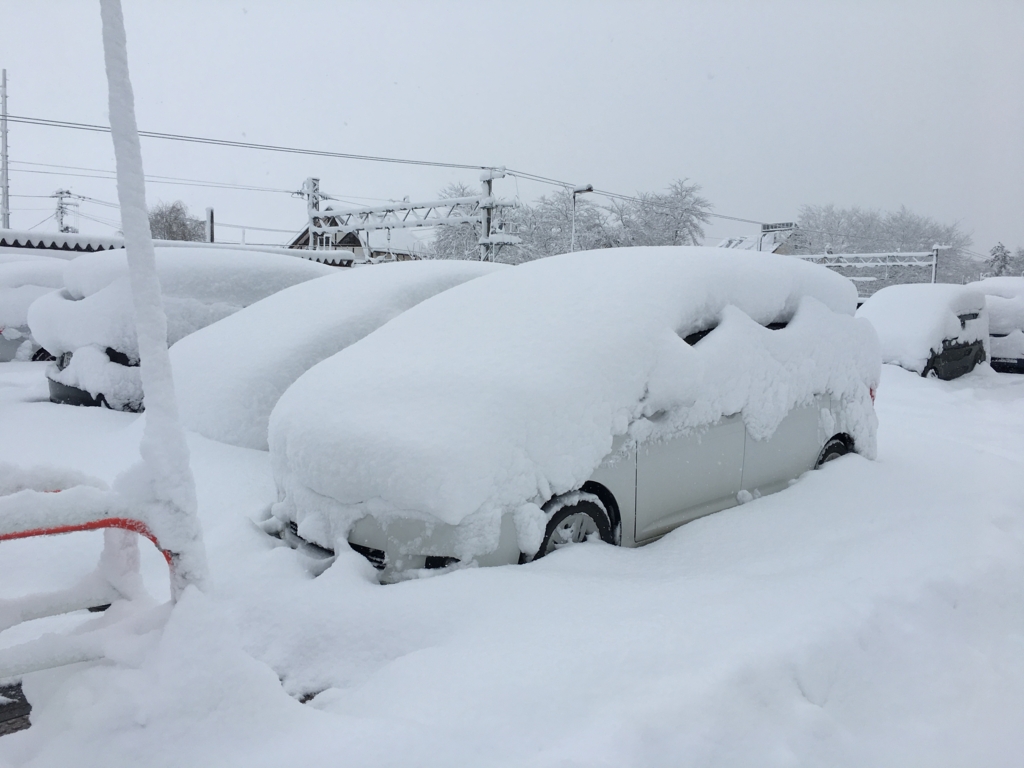 大石田駅の駐車場です