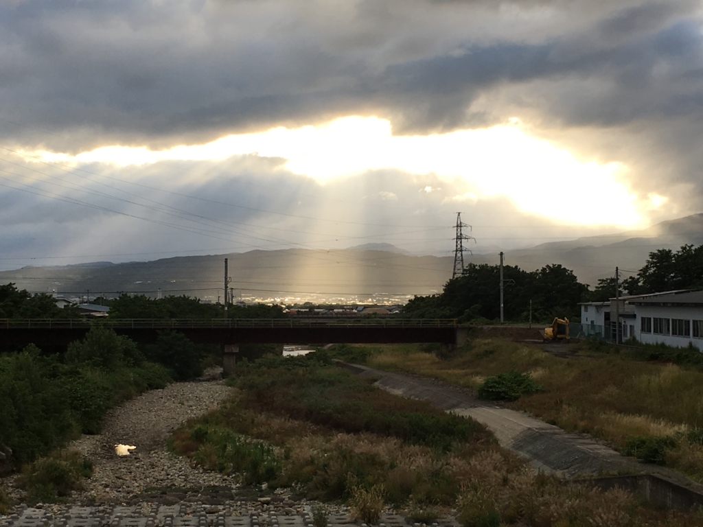 野川橋で感動的な風景を