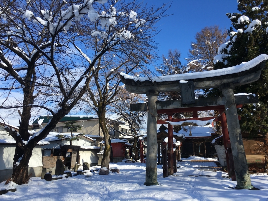 雪の若木神社