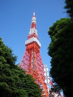 朝の散歩 東京タワー