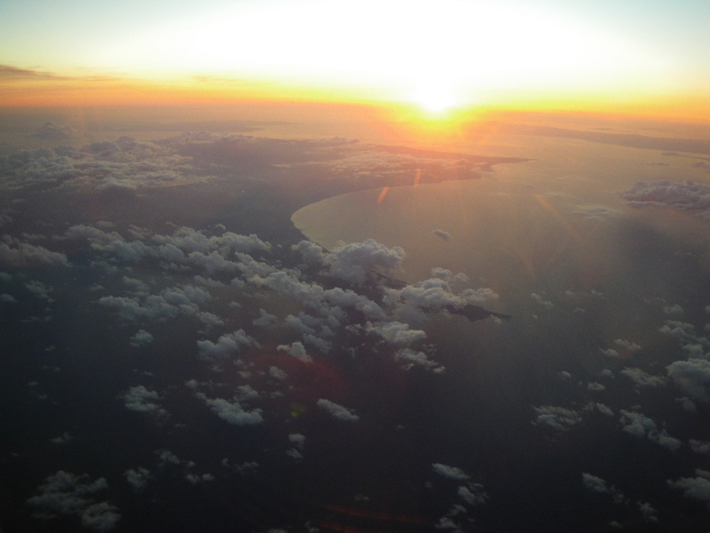 私の好きな下北半島と津軽半島上空