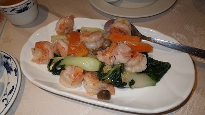 Imgp0339 ロンドンの中華料理店のエビ料理、美味しかったです