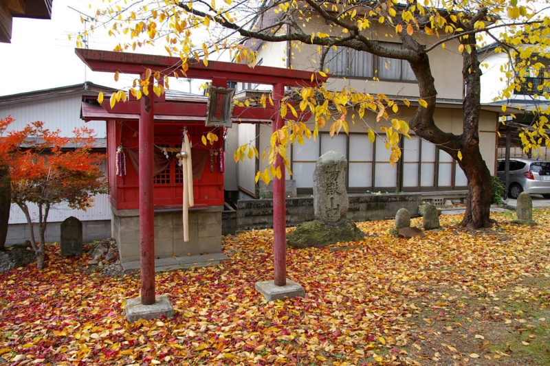 秋の紅葉　若木神社