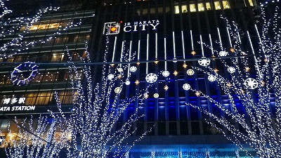 Imgp46871208 博多市駅前のクリスマスイルミネーション