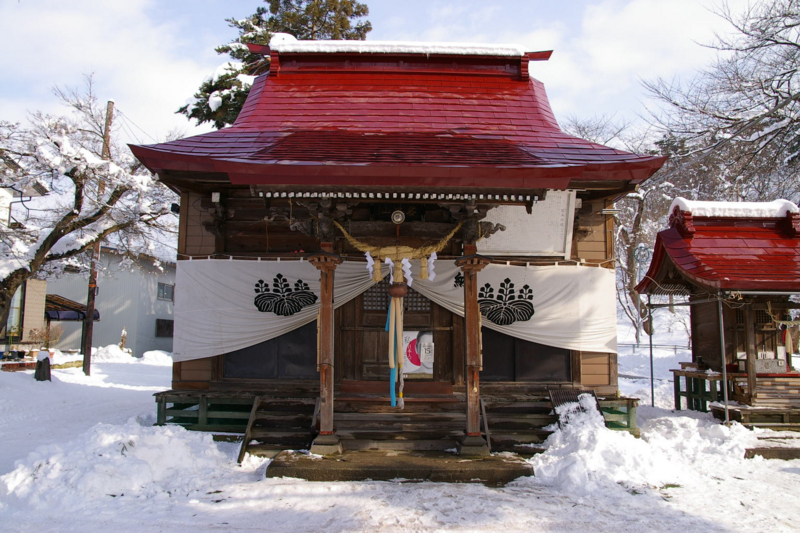 雪の若木神社