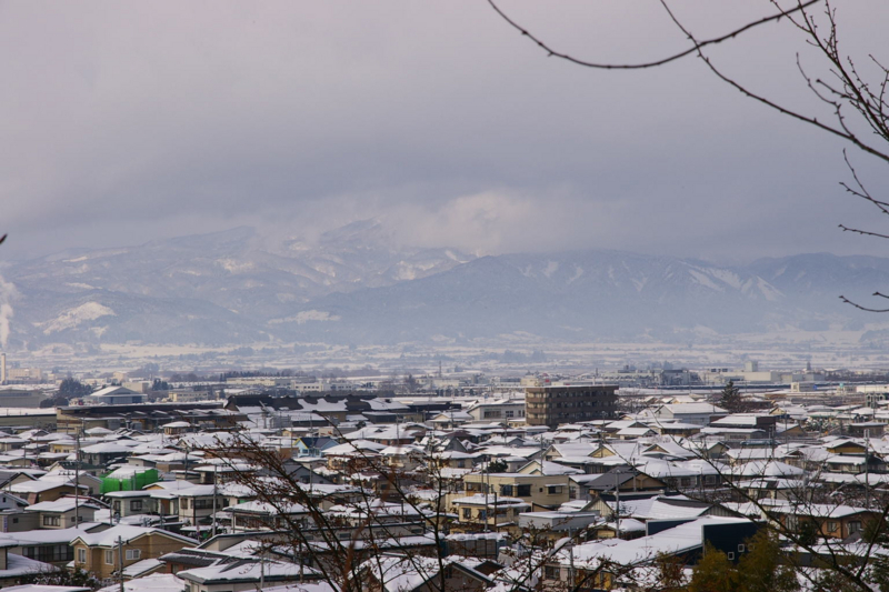 葉山連峰の眺めが雄大でした