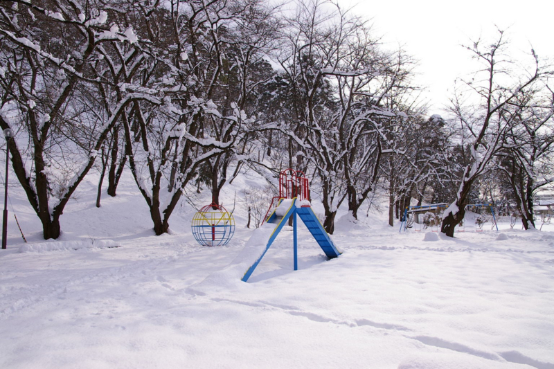 若木山公園の雪景色