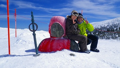 山形市蔵王スキー場山頂　地蔵