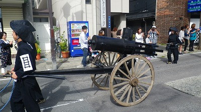 長岡藩の魂　ガトリング砲です！