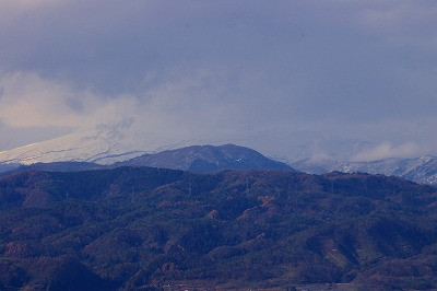 月山はこの日は雲隠れでした。