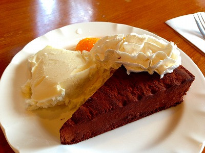 0151116 チョコレートケーキが美味しかったです。