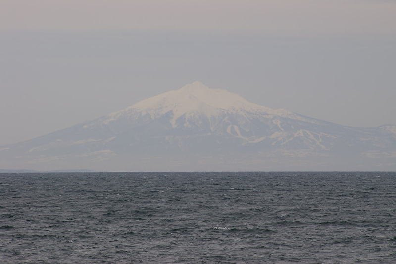Imgp0172a 岩木山の夕焼け 雪原