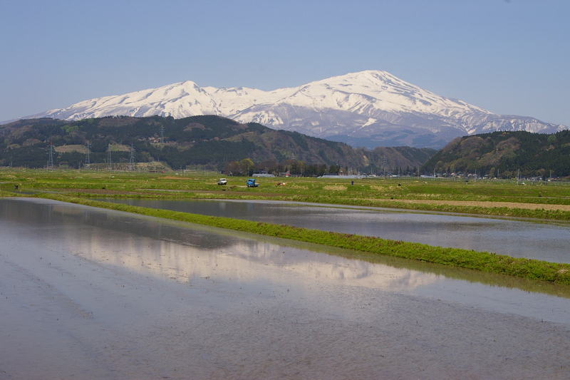 Imgp0239a 山形県八幡町「鳥海山田園見上げ」