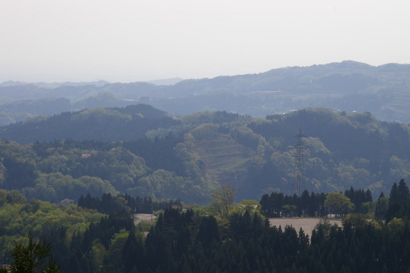 夢の平散居村展望台眺め