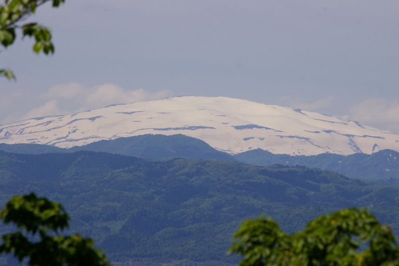 若木山からの月山の眺め