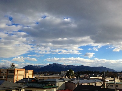 0神町小学校、天童の水晶山、面白山付近