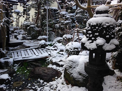 0351228 我が家の庭も白銀の世界です。