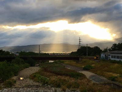 野川の光が差し込めた